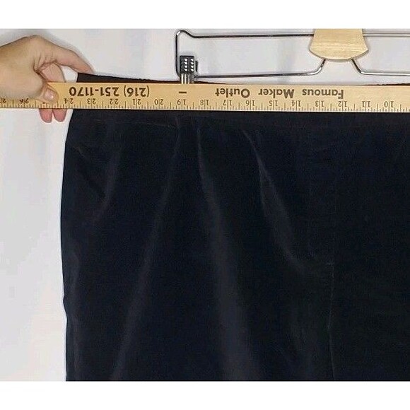 J Jill Pants Women 26W Black Crushed Corduroy Pull-on Straight - Picture 5 of 11